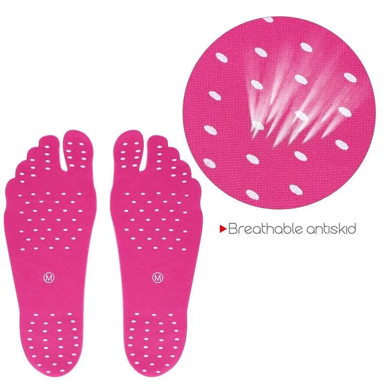 2 Pairs of Beach Stick-On Waterproof Soles