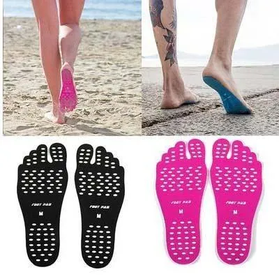 2 Pairs of Beach Stick-On Waterproof Soles