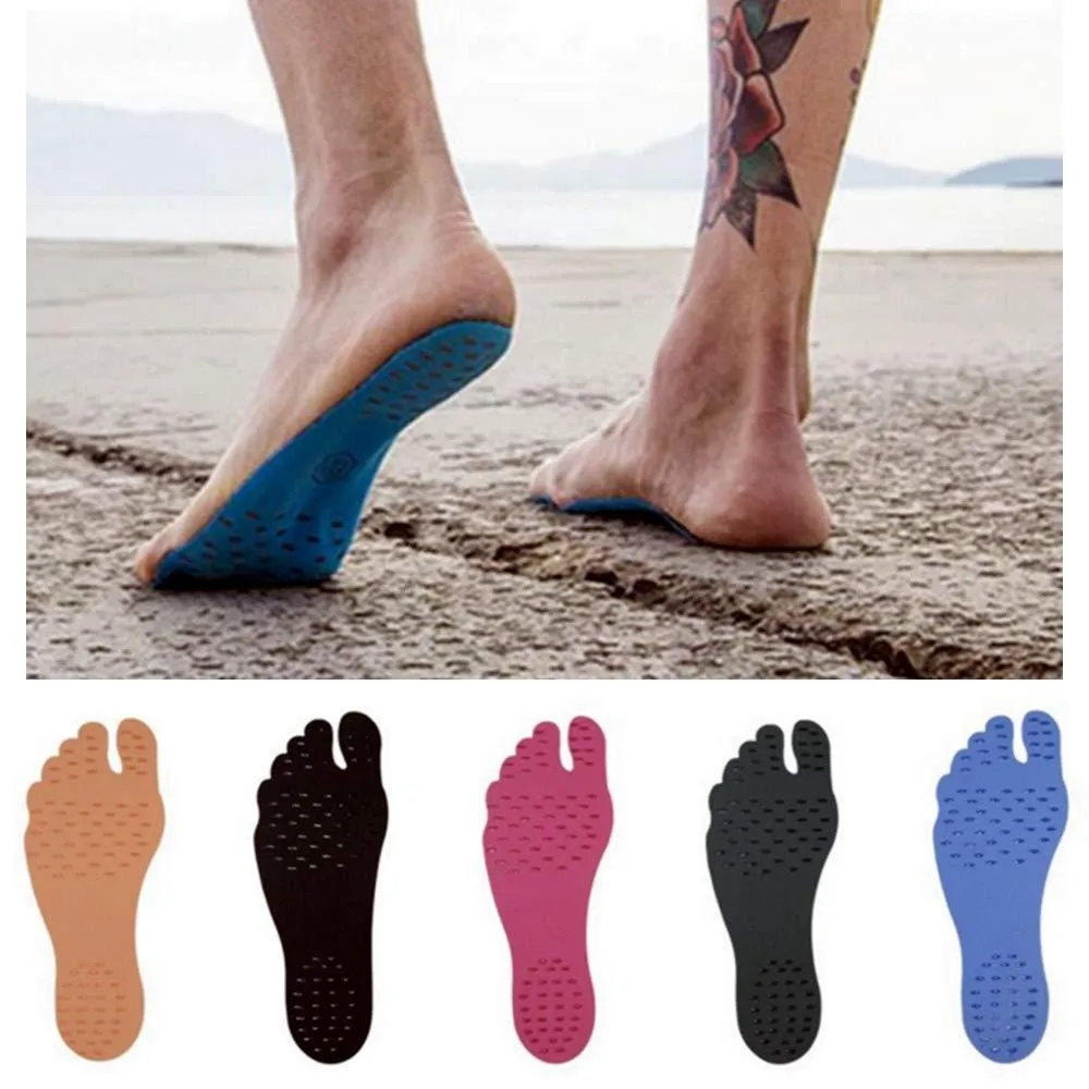 2 Pairs of Beach Stick-On Waterproof Soles