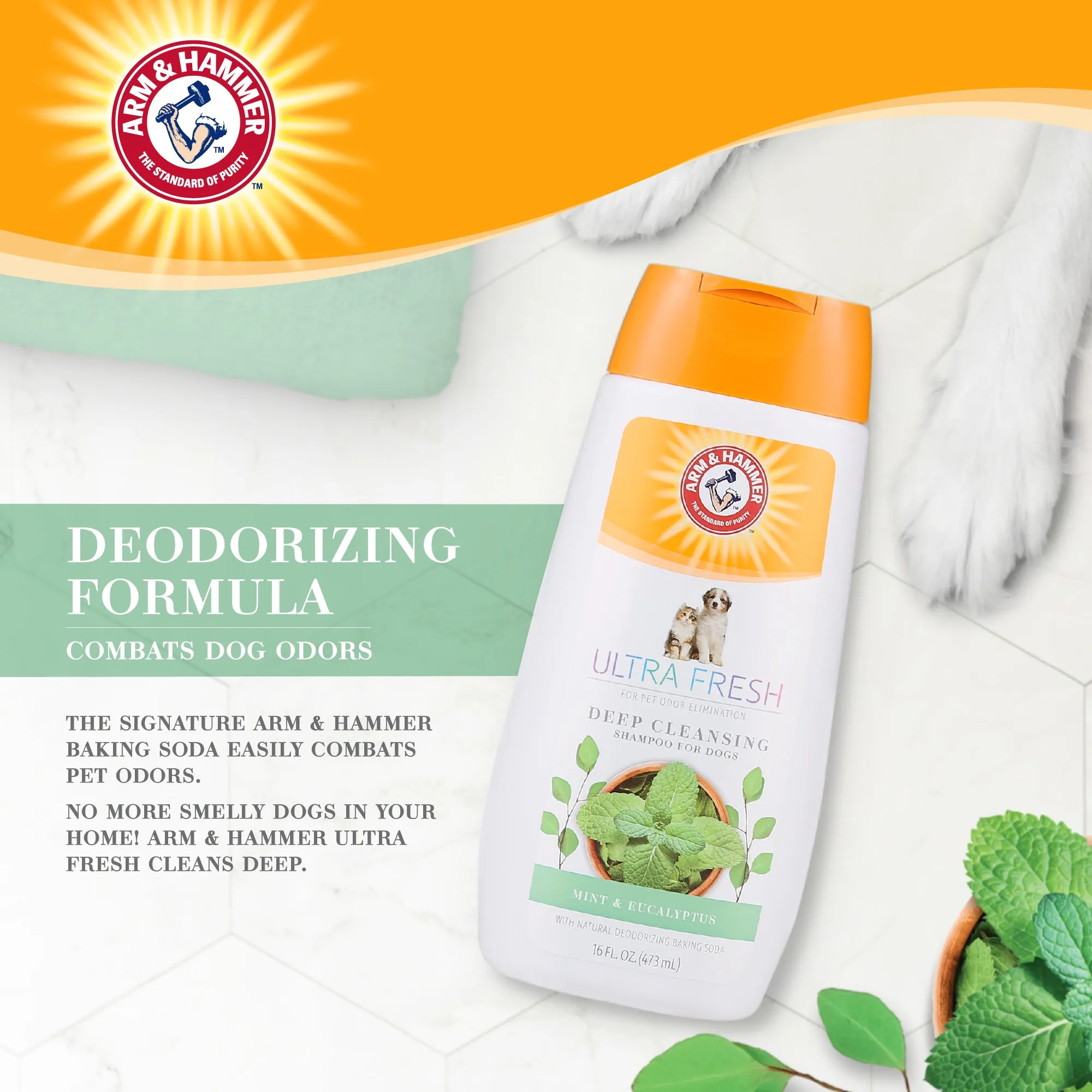 Arm and Hammer Ultra Fresh Deep Cleansing Shampoo with Charcoal & Rosemary