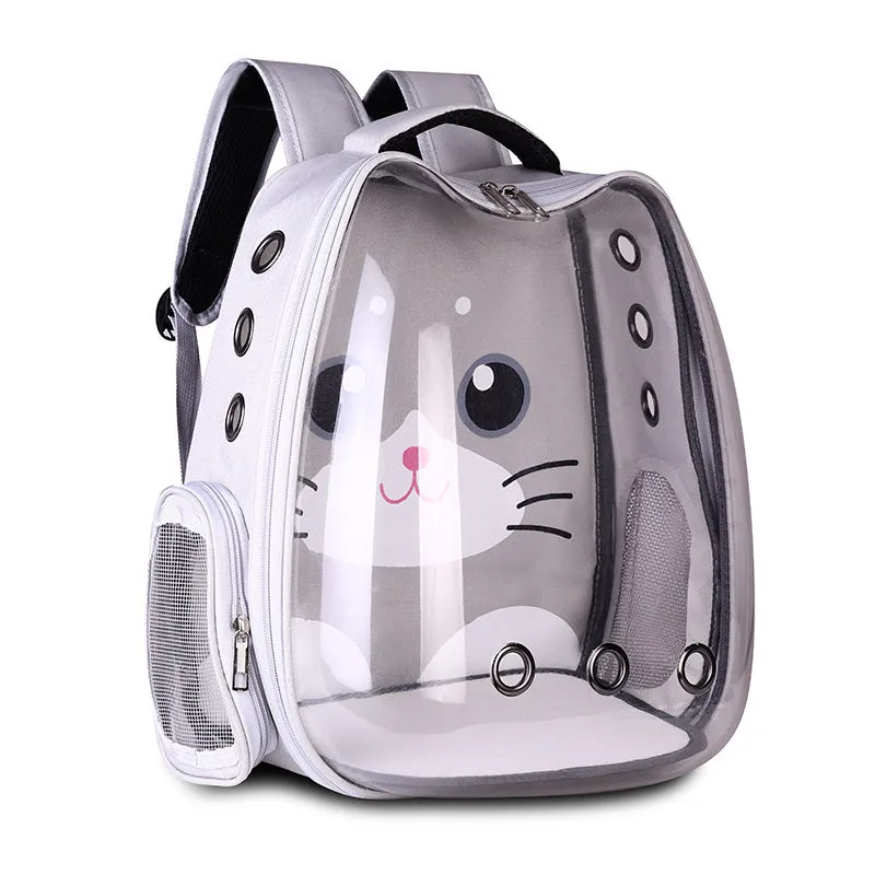 Breathable Pet Carrier Backpack | Space Capsule Cat & Dog Travel Bag | Airline-Approved Hard Shell Pet Backpack for Small Pets