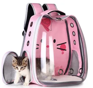 Breathable Pet Carrier Backpack | Space Capsule Cat & Dog Travel Bag | Airline-Approved Hard Shell Pet Backpack for Small Pets