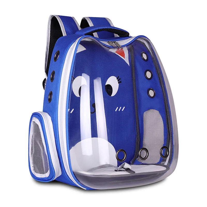 Breathable Pet Carrier Backpack | Space Capsule Cat & Dog Travel Bag | Airline-Approved Hard Shell Pet Backpack for Small Pets