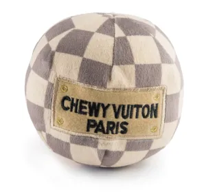 Chewy Vuiton Ball Toy - Small Check
