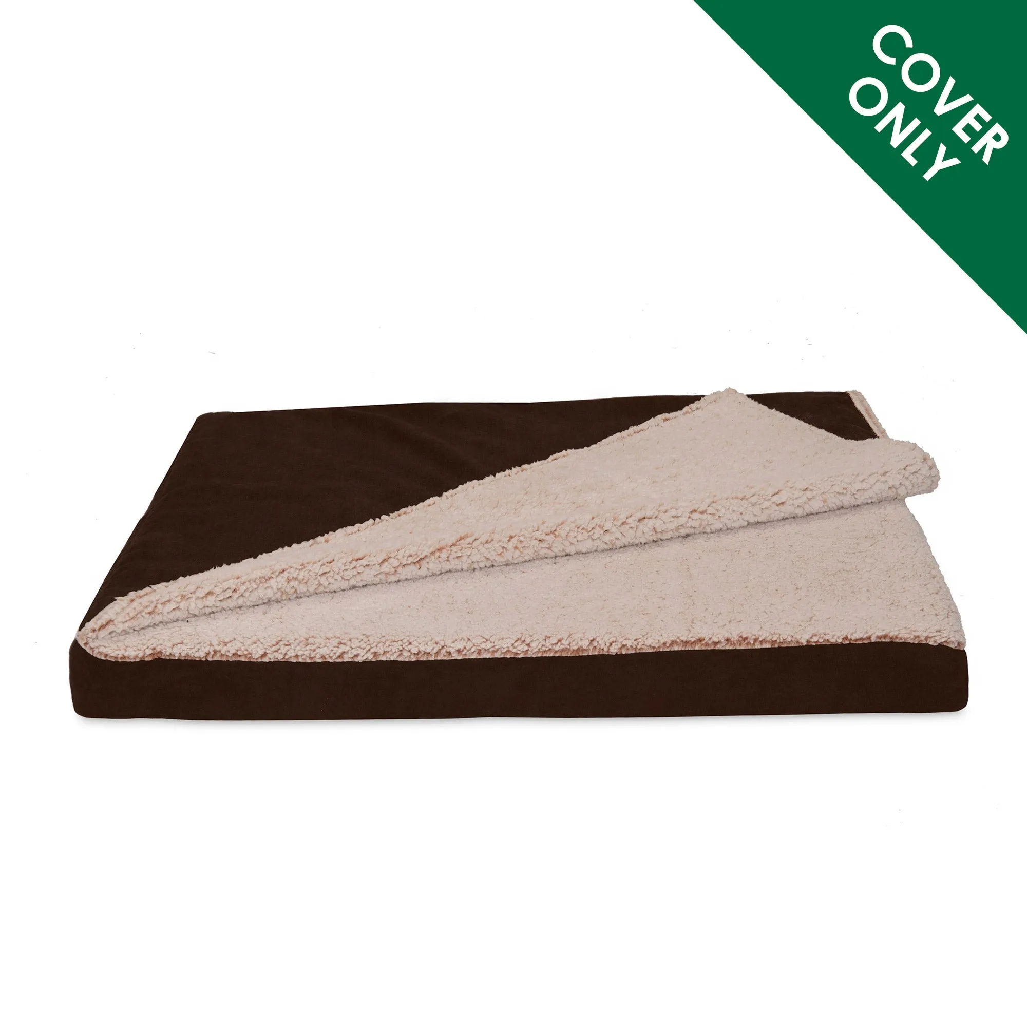 Deluxe Mattress Dog Bed - Berber & Suede Blanket Top - Cover