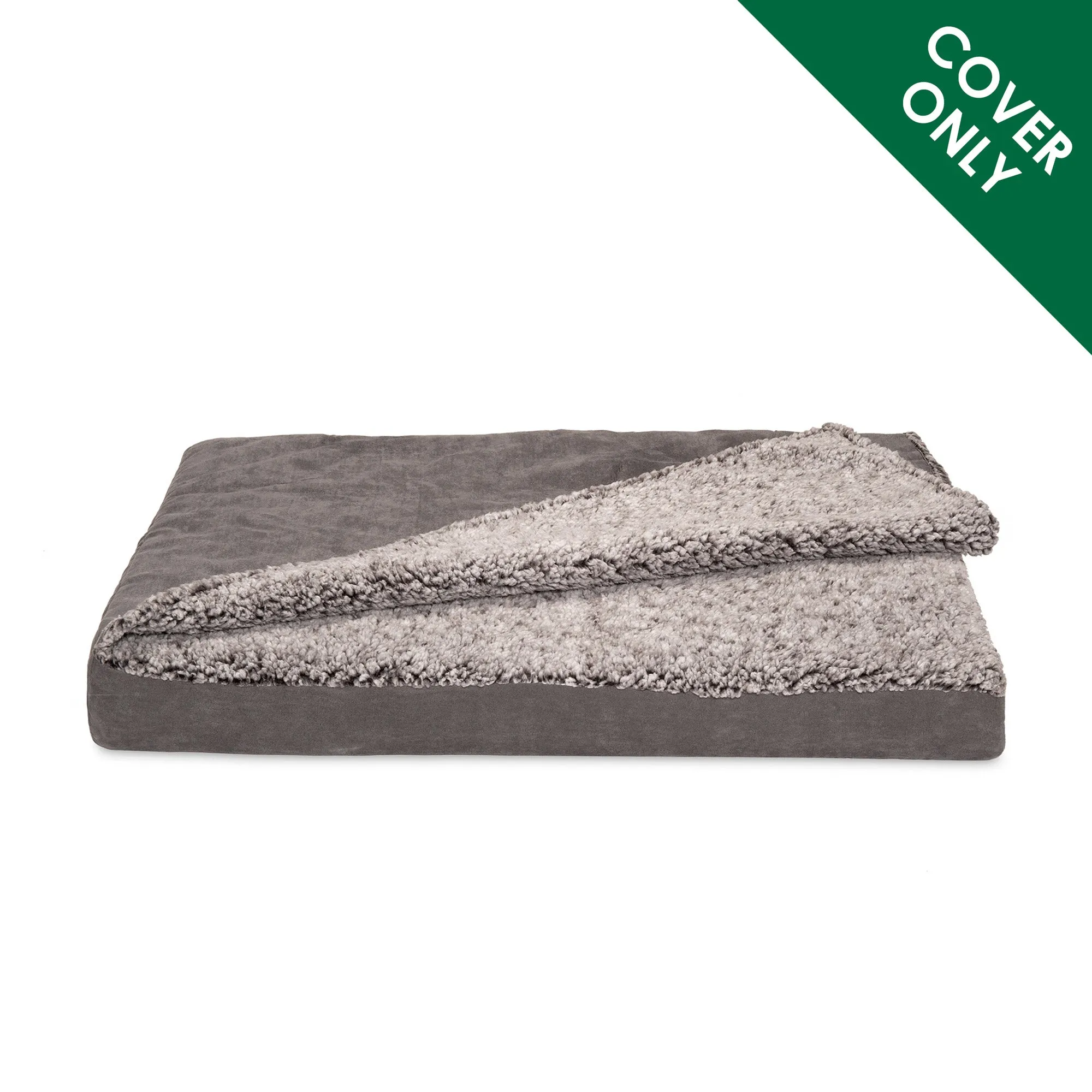 Deluxe Mattress Dog Bed - Berber & Suede Blanket Top - Cover