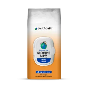 Earthbath Grooming Wipes - Oatmeal & Aloe For Dogs & Cats