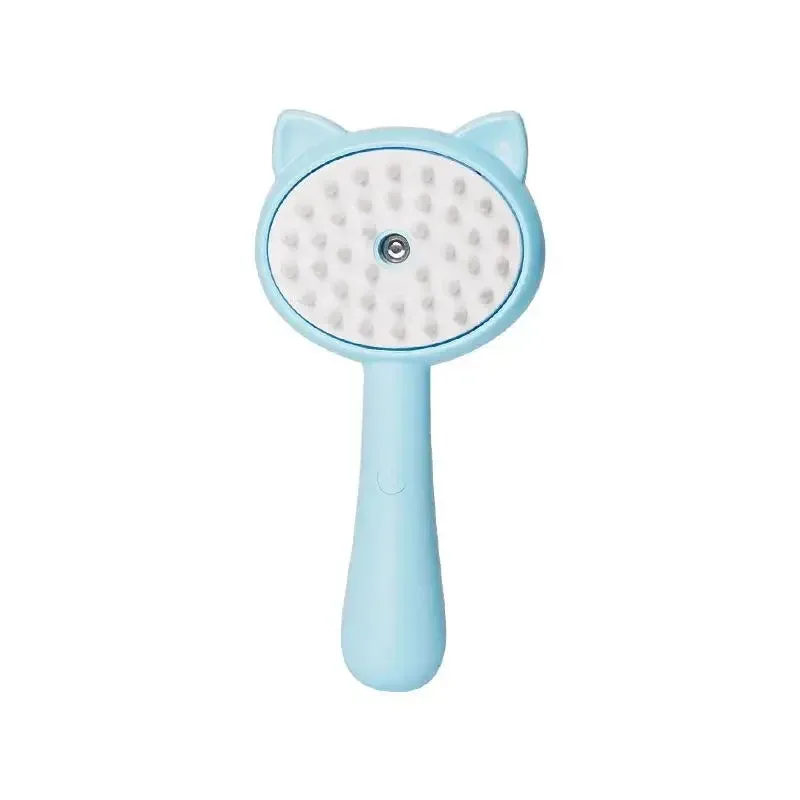 Easy To Use, 3-in-1 Pet Steam Brush for Cats and Dogs – Grooming, Hair Removal, and Massage Tool