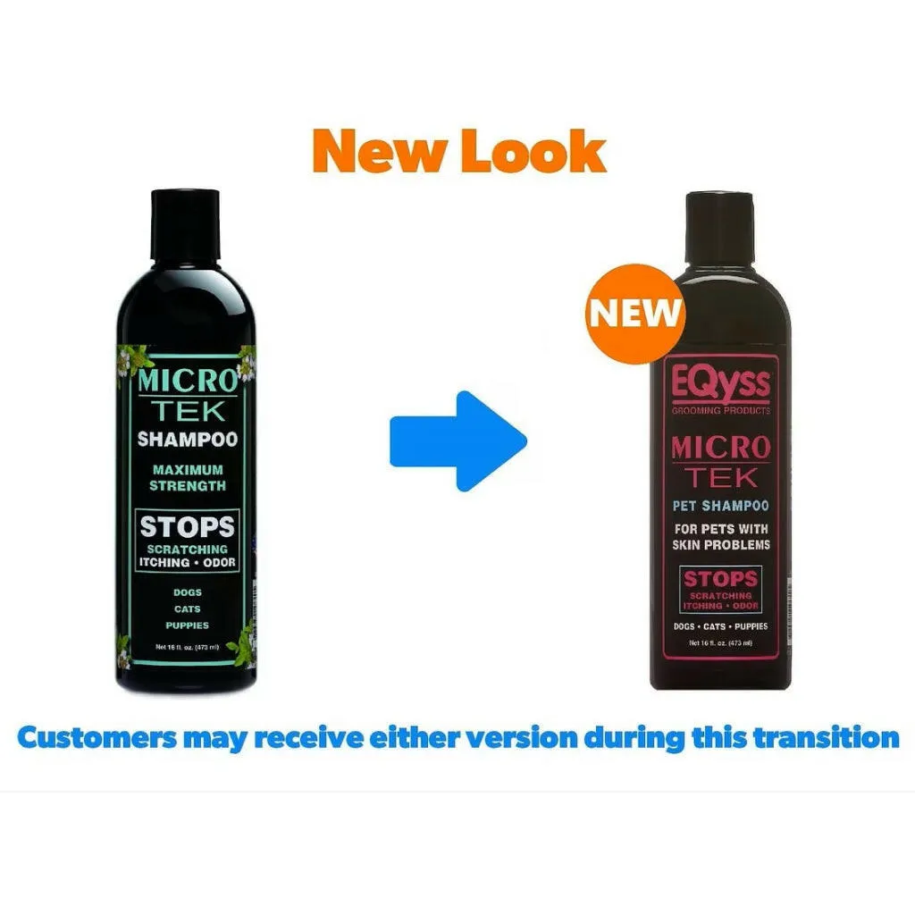 EQyss Grooming Products Micro-Tek Dog, Cats & Puppies Shampoo (16 oz)