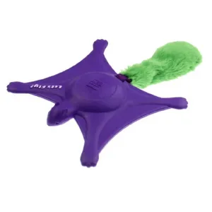 Gigwi Lets Fly Squirrel Squeaker Plush Purple