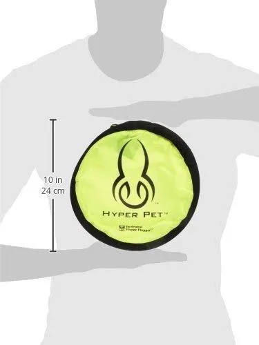 Hyper Pet Flippy Flopper Dog Frisbee Interactive Dog Toys [Flying Disc Dog Fetch Toy – Floats in Water & Safe on Teeth] (Colors Will Vary)