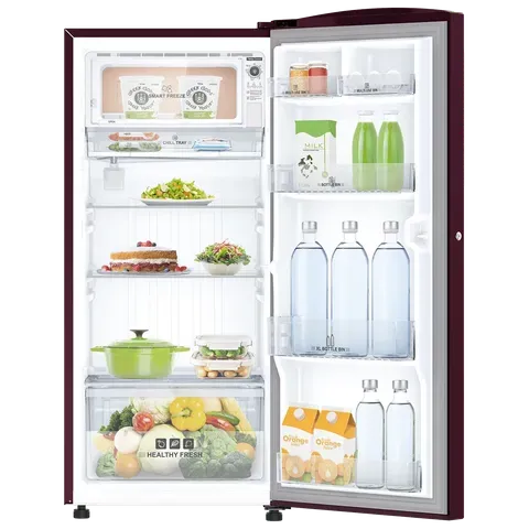 IFB IFBDC2133FRH Metal Cool 193 Litres 3 Star Direct Cool Single Door Refrigerator with Antibacterial Gasket ( Red Flower)