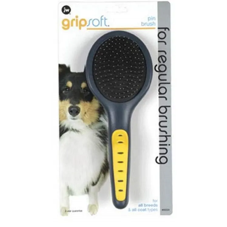 JW Pet Gripsoft Pin Brush for Dogs