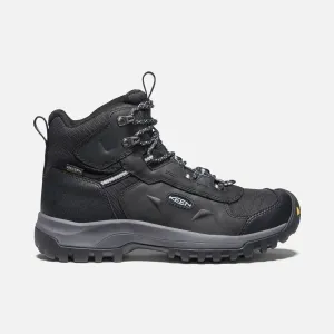 Keen Women's Basin Ridge Mid Polar Waterproof Boots- Black/ Blue Fog