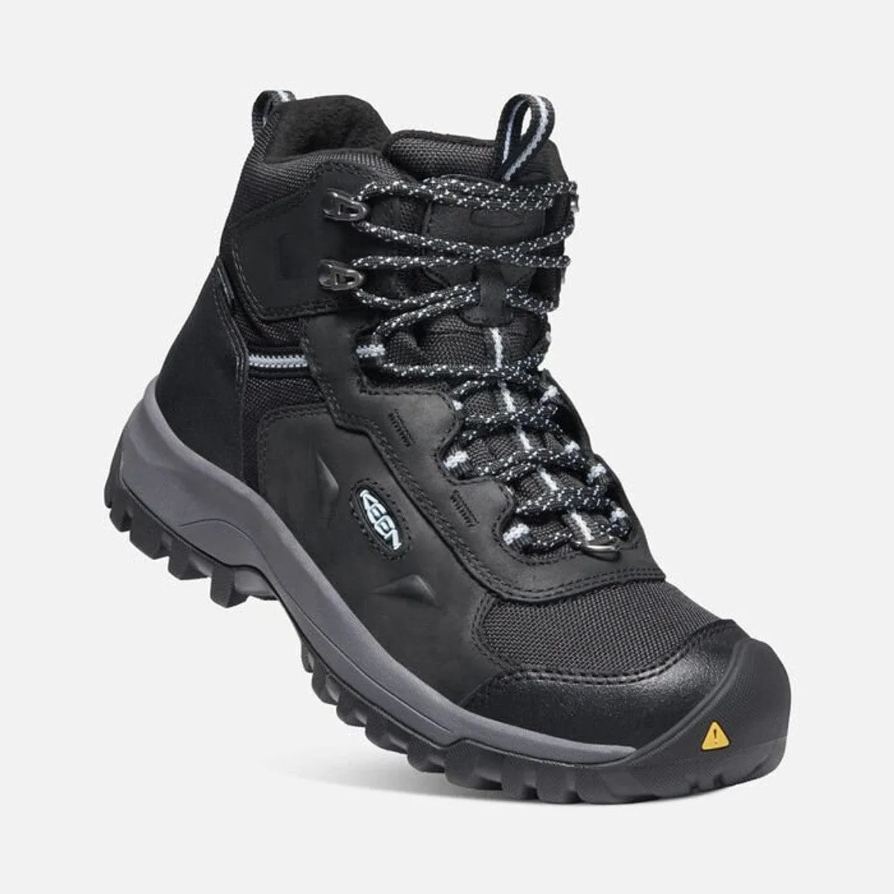 Keen Women's Basin Ridge Mid Polar Waterproof Boots- Black/ Blue Fog