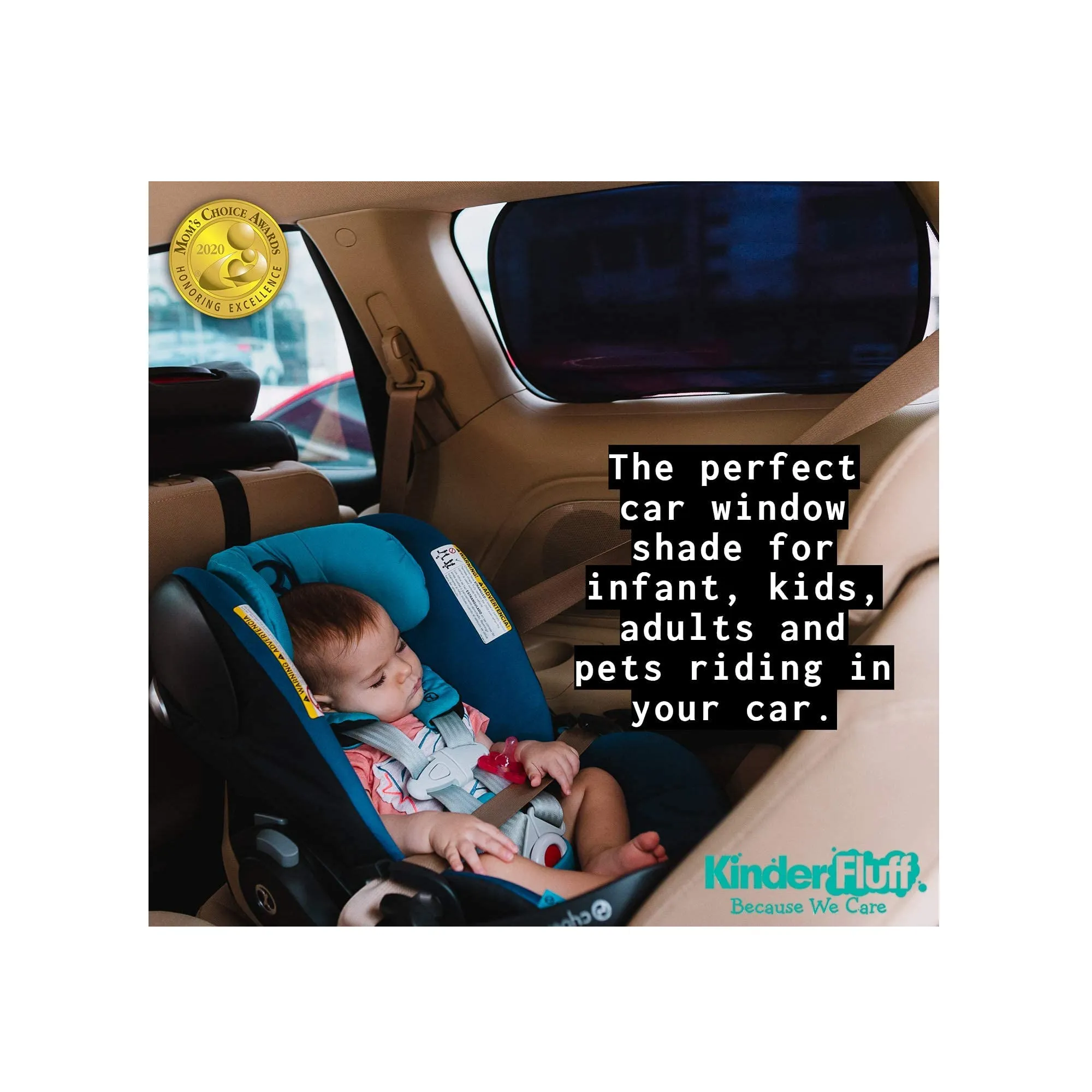 Kinder Fluff Car Window Sunshade Certificate for Baby
