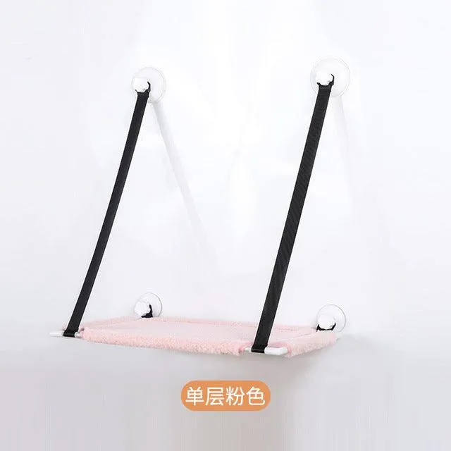 Mesh Pet Cat Hammock Window Bed