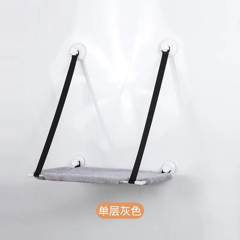 Mesh Pet Cat Hammock Window Bed