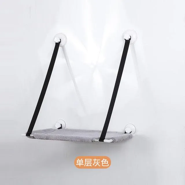 Mesh Pet Cat Hammock Window Bed