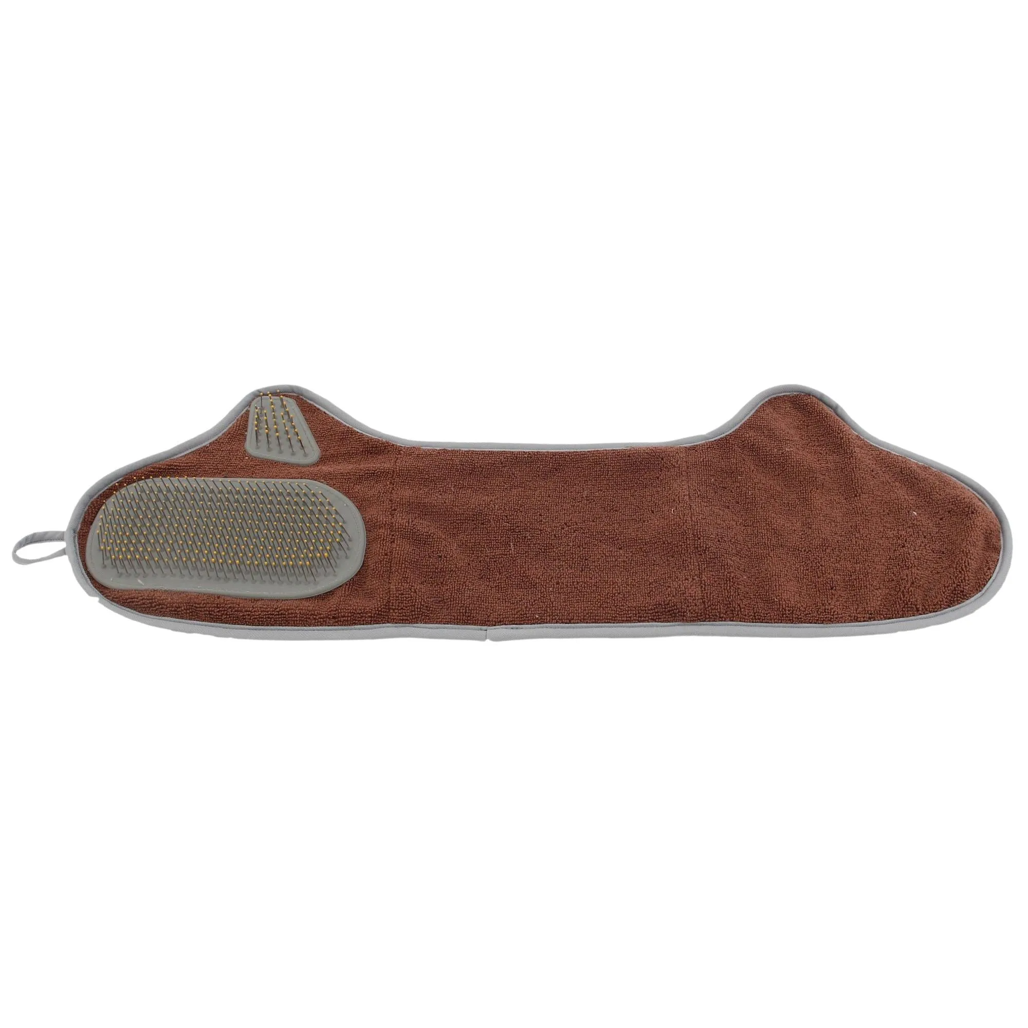 Microfiber Pet Grooming Towel and Brush Care