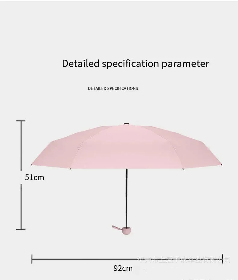 Mini Pocket Five-Fold Sunshade Umbrella