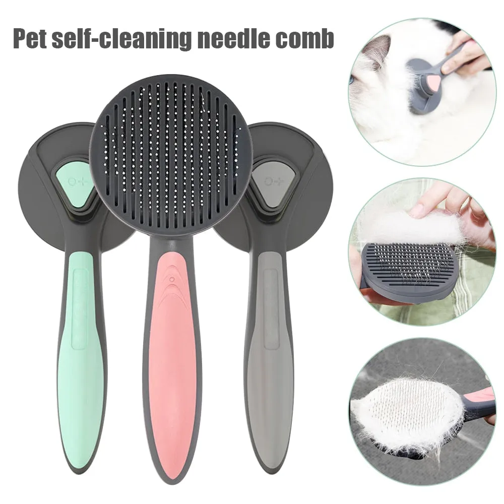 Pakeway Cat Dog Grooming Brush - The Perfect Grooming Tool for All Short and Long Hair Cats