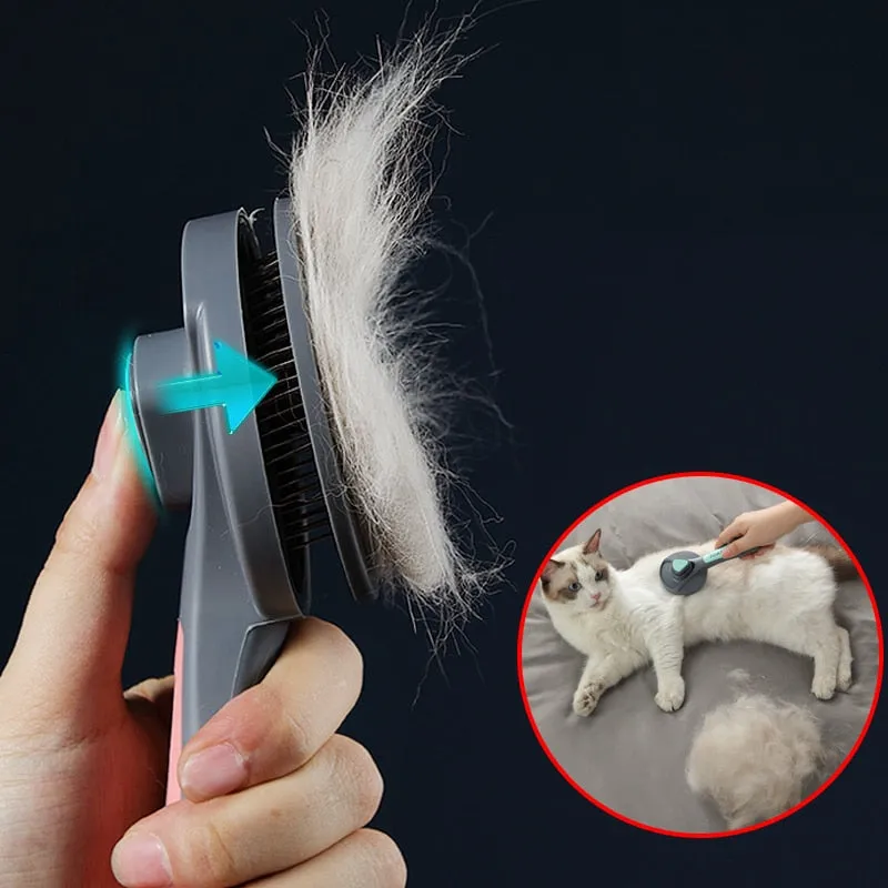 Pakeway Cat Dog Grooming Brush - The Perfect Grooming Tool for All Short and Long Hair Cats