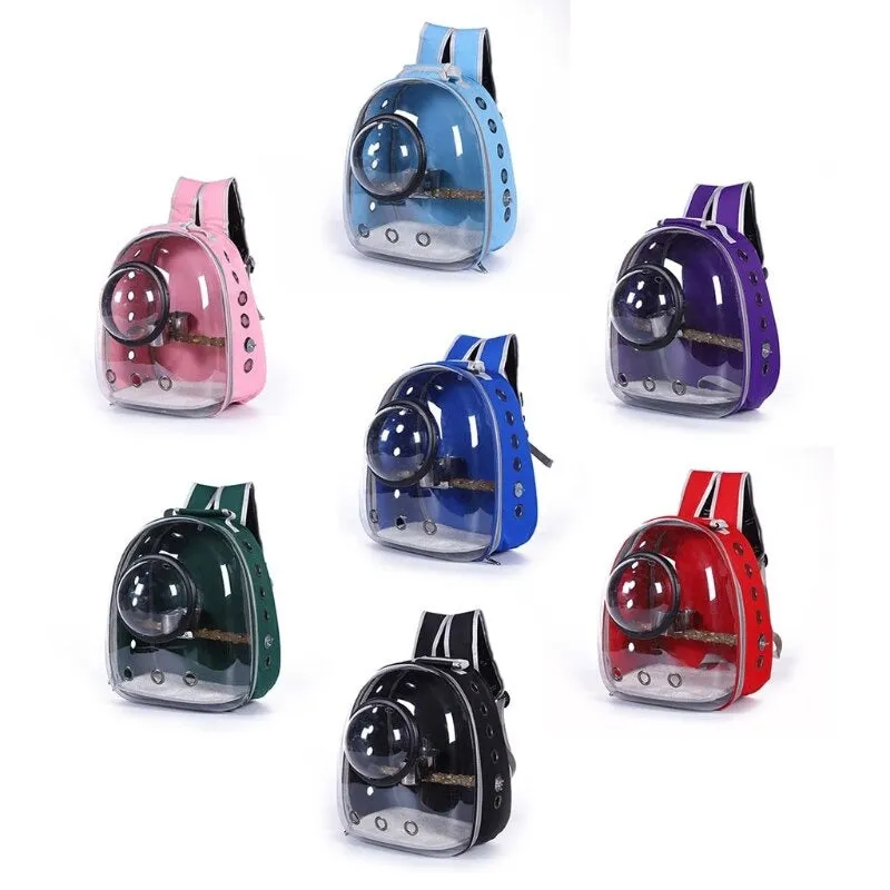 Parrot Backpack With Perch Feeder
