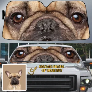 Personalized Photo Pet's Eyes Beautiful Pet Eyes Car Sun Shade Cover Auto Windshield