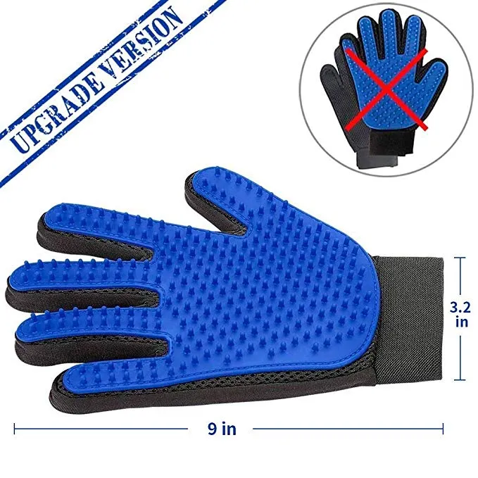 Pet Dog Hair Brush Comb Glove For Pet Cleaning Massage (1 pair)