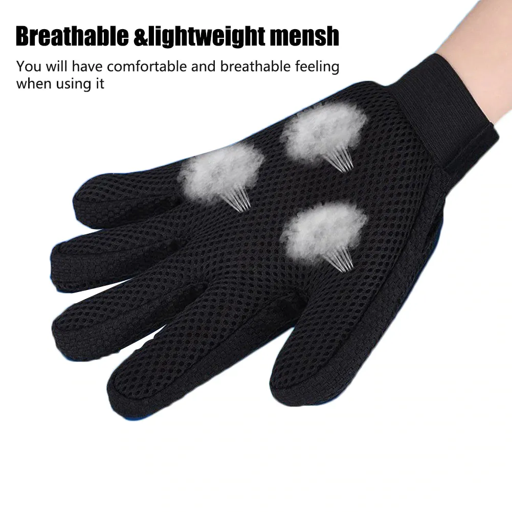 Pet Dog Hair Brush Comb Glove For Pet Cleaning Massage (1 pair)
