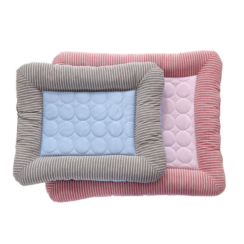 Pet Pad Summer Cool Dog Cooling Mat Supplies Washable Blanket  For Small And Medium Sized Dogs Ice Silk Bed Nest Cat Mat