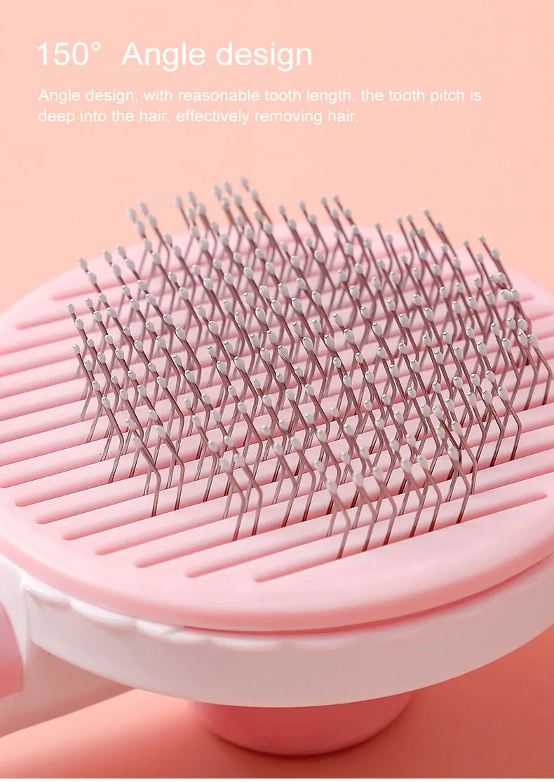 Self Cleaning Cat Brush - Pet Grooming Tool - Cat Accessories