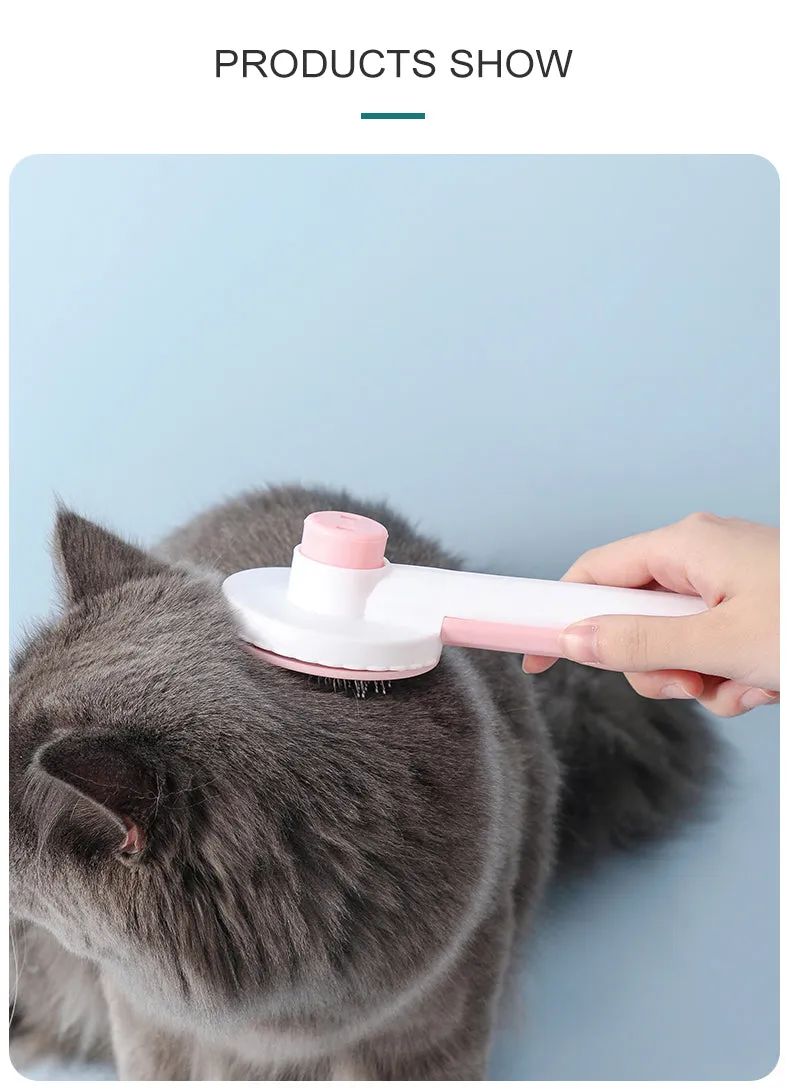Self Cleaning Cat Brush - Pet Grooming Tool - Cat Accessories