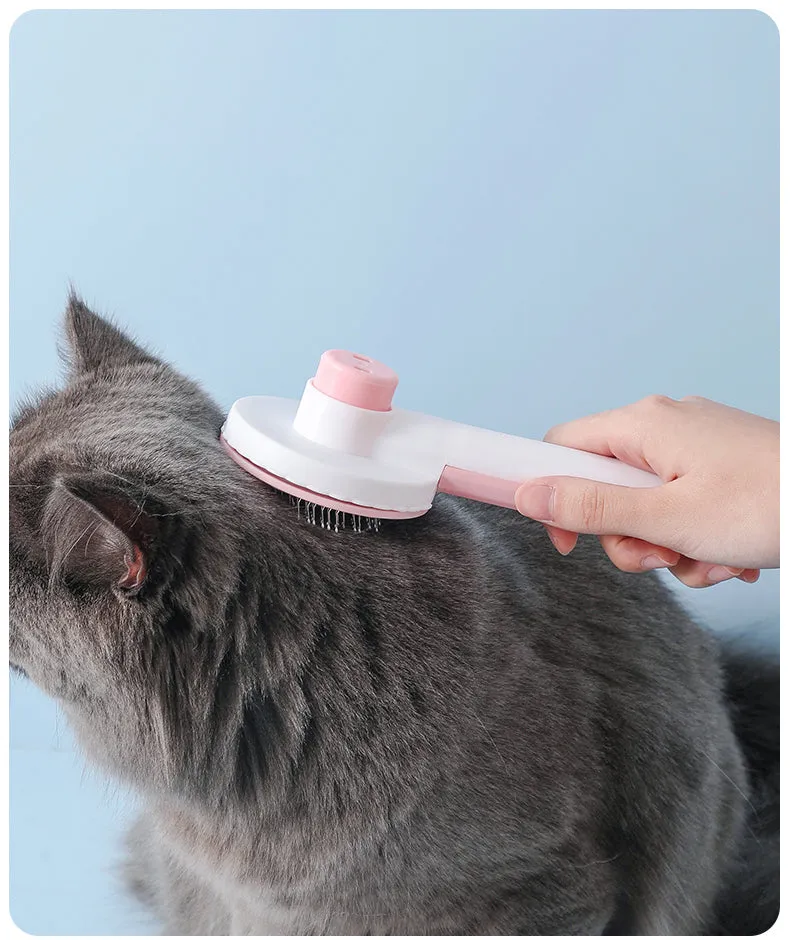 Self Cleaning Cat Brush - Pet Grooming Tool - Cat Accessories