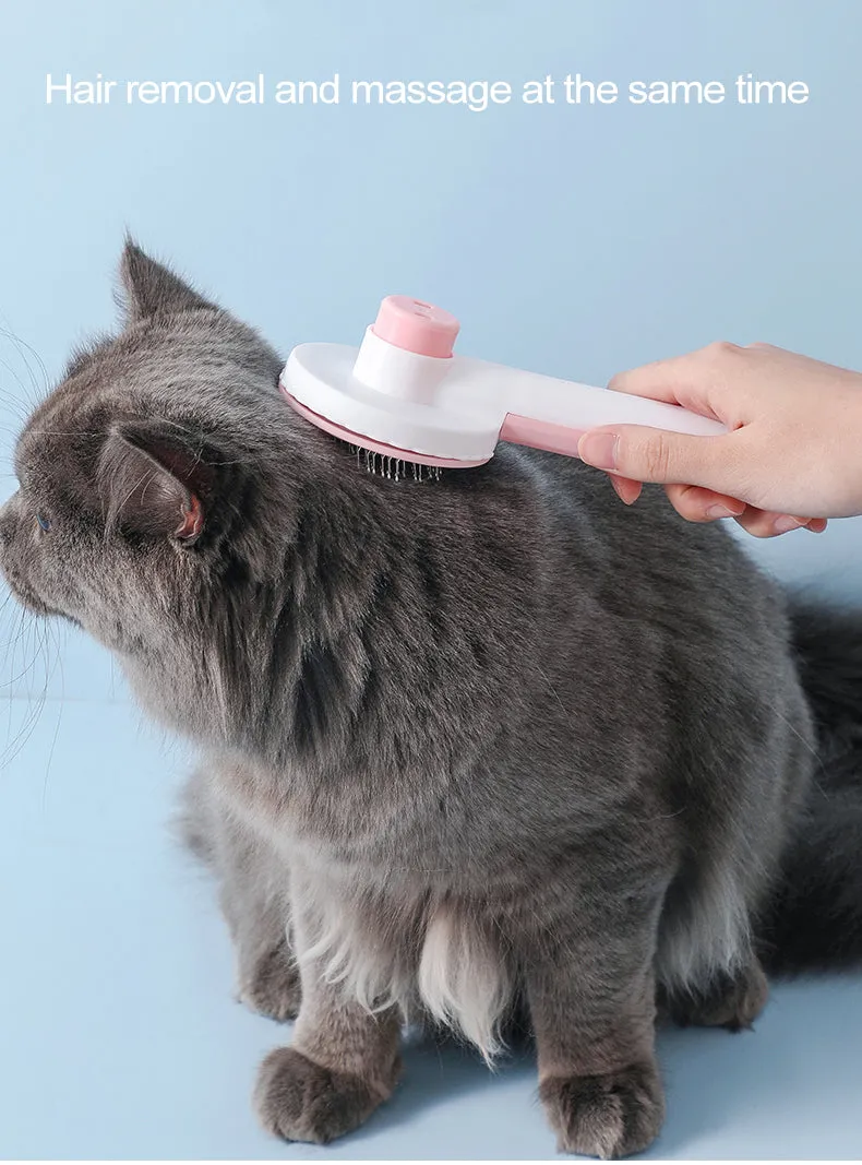 Self Cleaning Cat Brush - Pet Grooming Tool - Cat Accessories