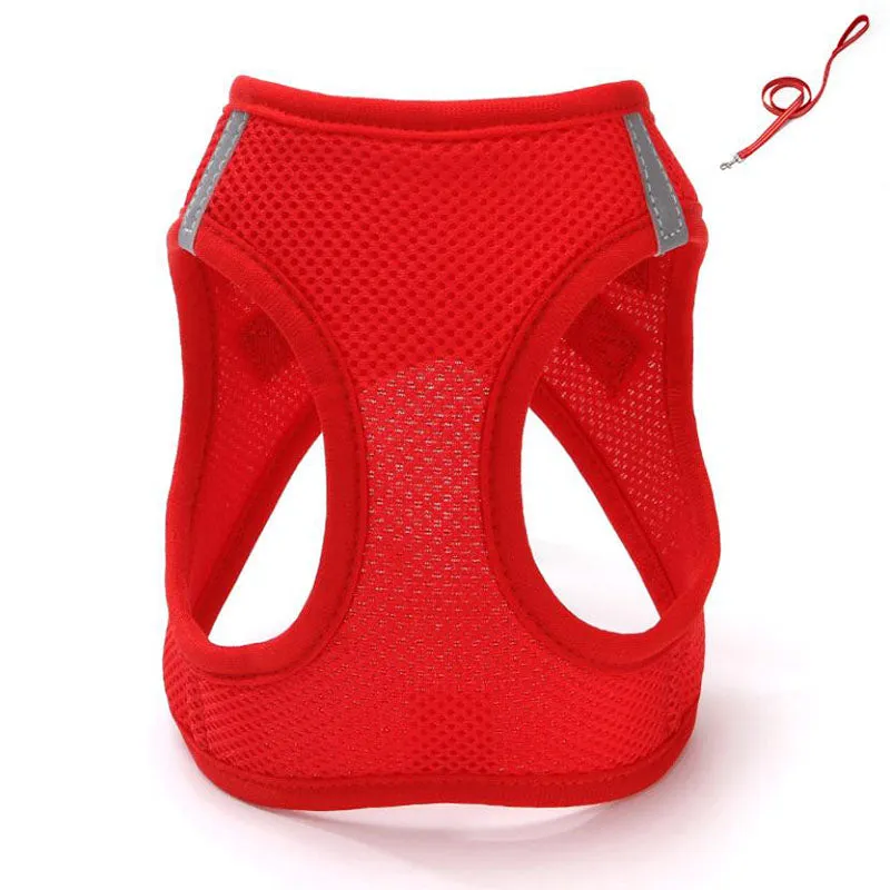 Small and medium-sized dogs, cats leash vest type pet chest harness