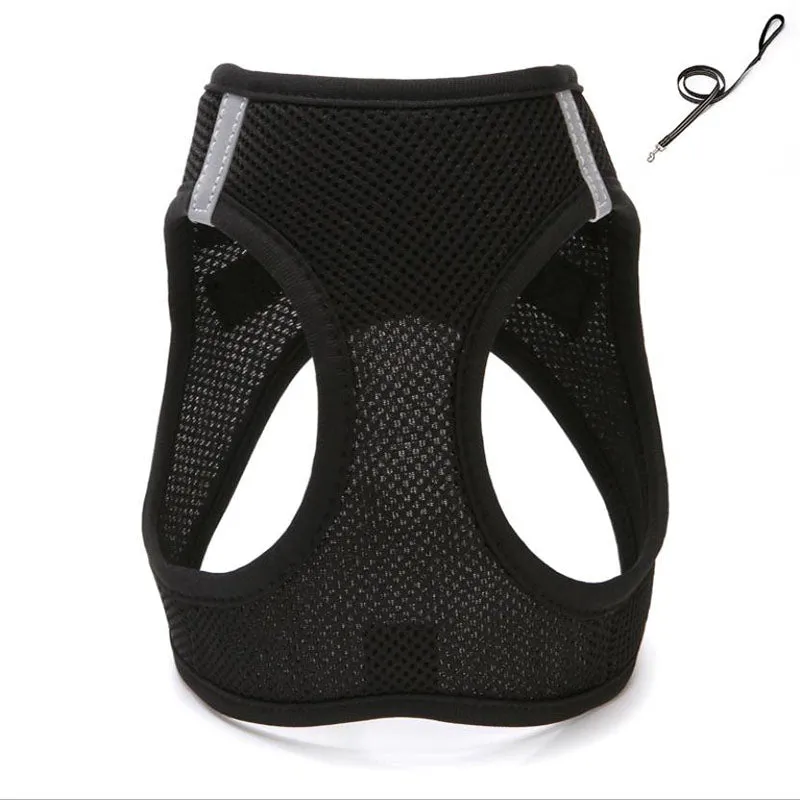 Small and medium-sized dogs, cats leash vest type pet chest harness