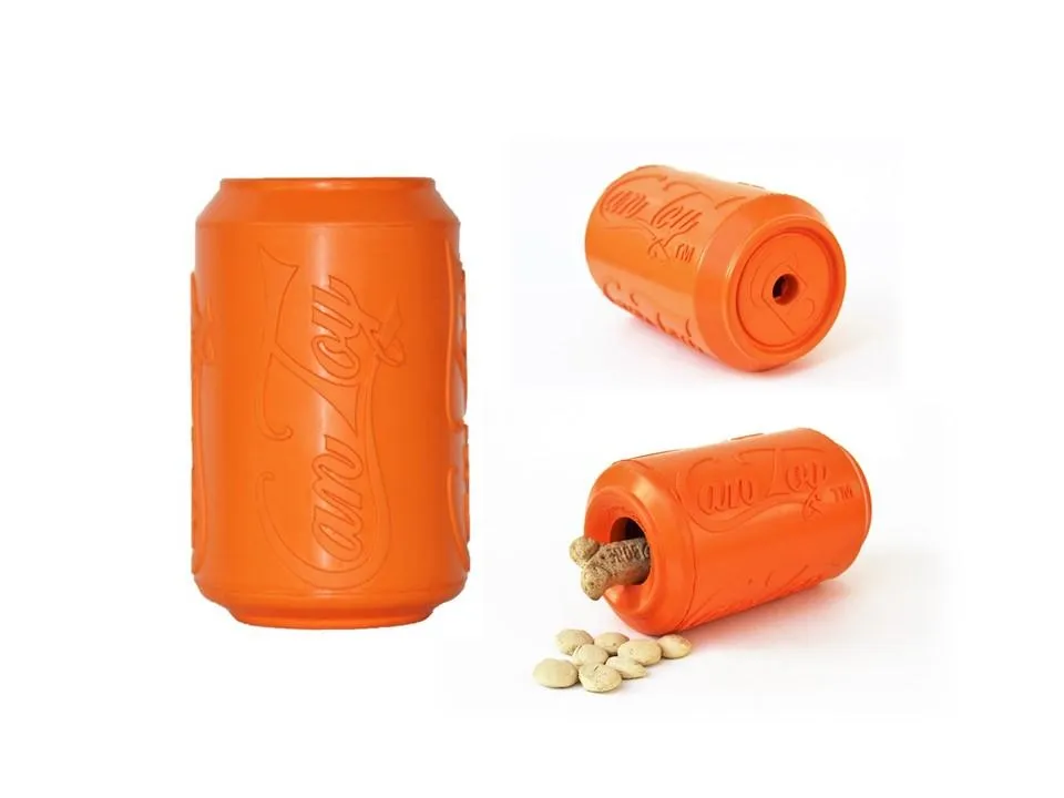 Soda Can Rubber Dog Enrichment Toy  - Various Sizes