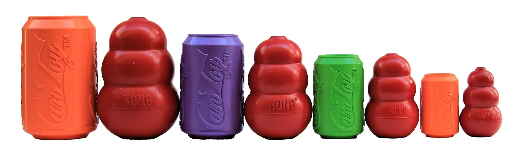 Soda Can Rubber Dog Enrichment Toy  - Various Sizes