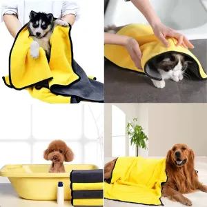 Ultra-Absorbent Quick-Dry Pet Bath Towel