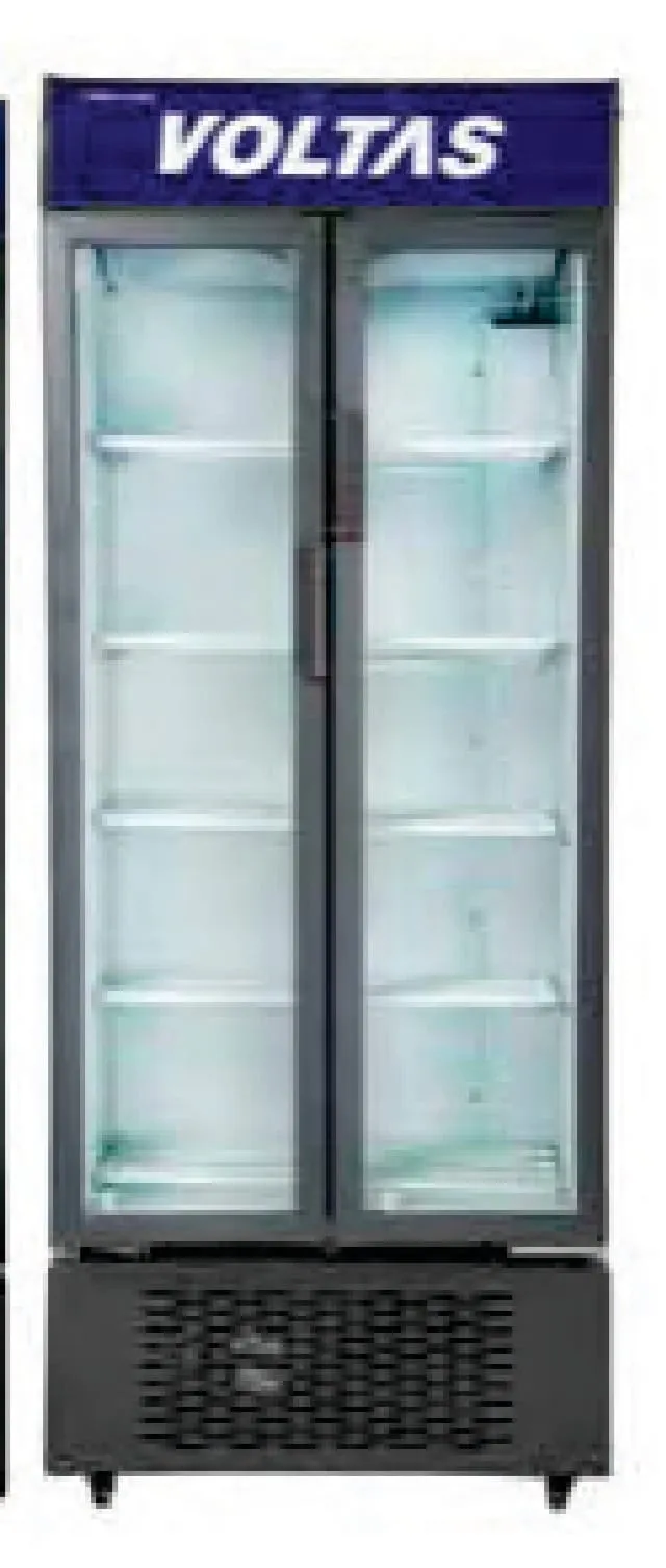 Voltas VC GT 550 DD P 550Litre Double Door Visi Cooler Grey 2024