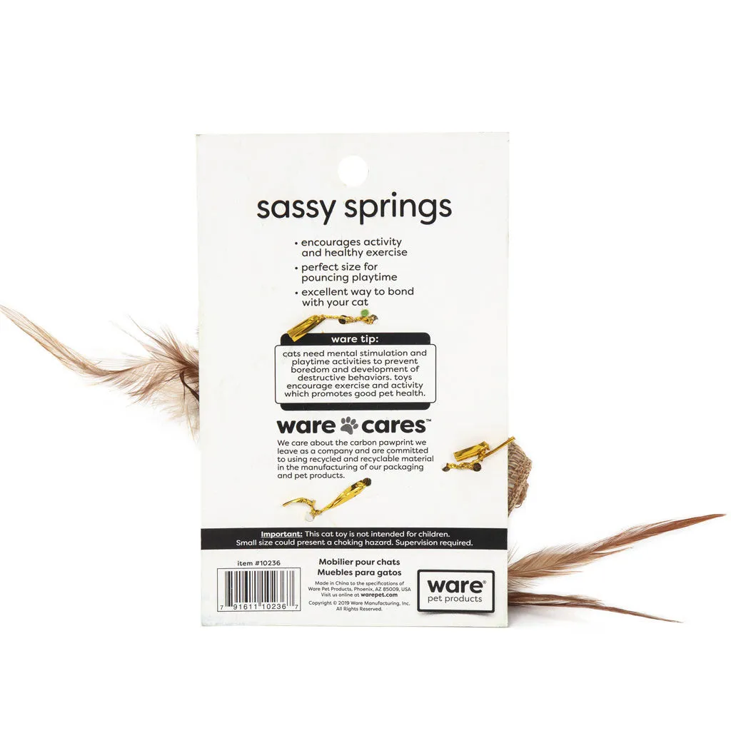 Ware Sassy Springs Cat Toy, 1 count