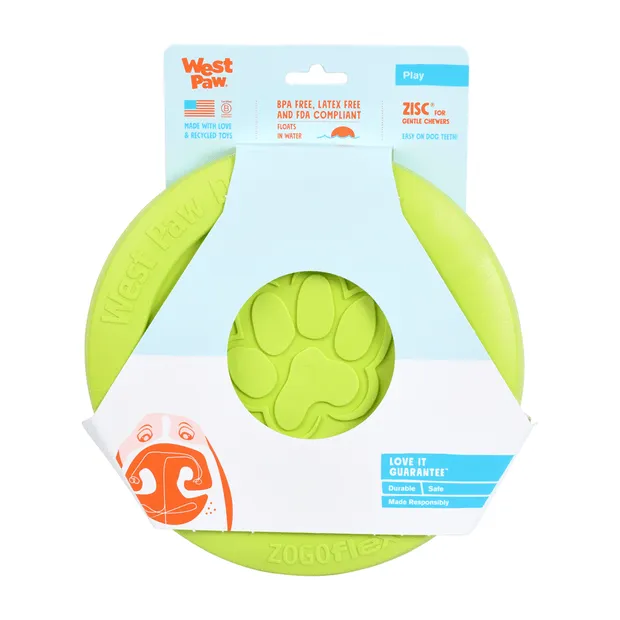 Westpaw Zisc Large Dog Toy - Green