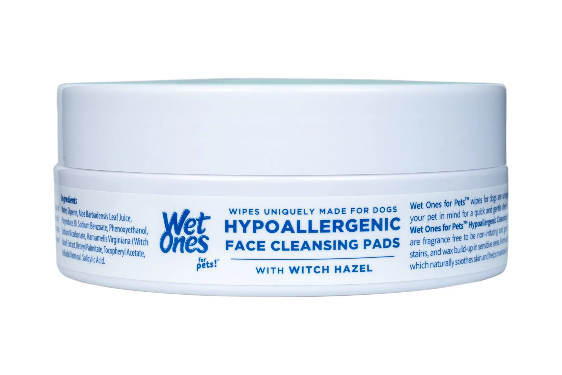 Wet Ones - Face Cleaning Pads - Fragrance Free - 3.2" Round