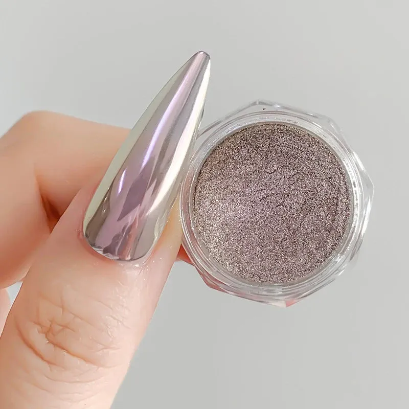 Yeknu 1Jar Aurora Chameleon Snowflake Ultra-Thin Iridescent Nail Sequins Holographic Opal EyeShadow Ice Glitter Nail Chameleon Flakes
