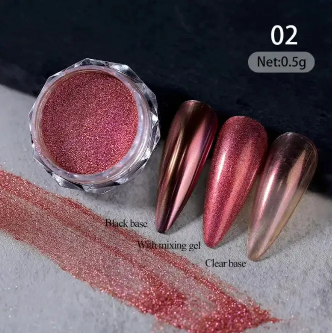 Yeknu 1Jar Aurora Chameleon Snowflake Ultra-Thin Iridescent Nail Sequins Holographic Opal EyeShadow Ice Glitter Nail Chameleon Flakes